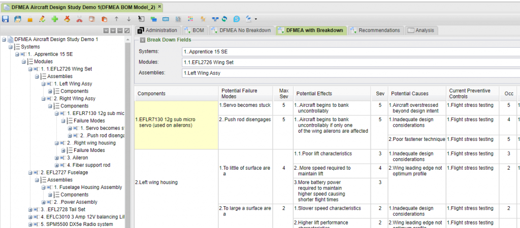 FMEA Capabilities – risk5u english